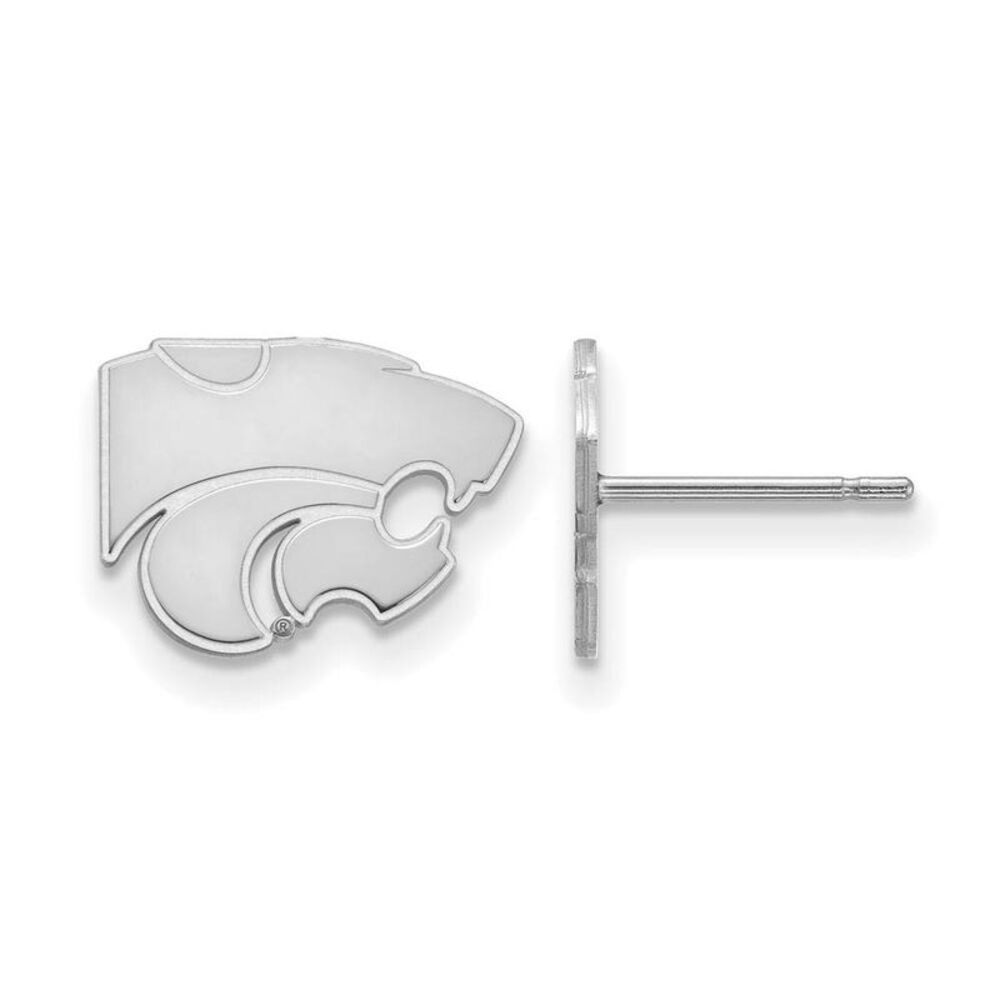 Sterling Silver Kansas State University XS (Tiny) Post Earrings